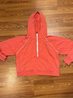 Aerie OFFLINE Half Zip Hoodie Coral Size XXL Heavyweight
